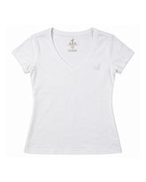 CAMISETA CUELLO V ALGODÓN DAMA